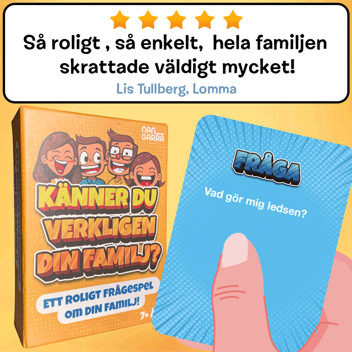 Hur väl känner du egentligen din familj? Roligt Barn och Familjespel