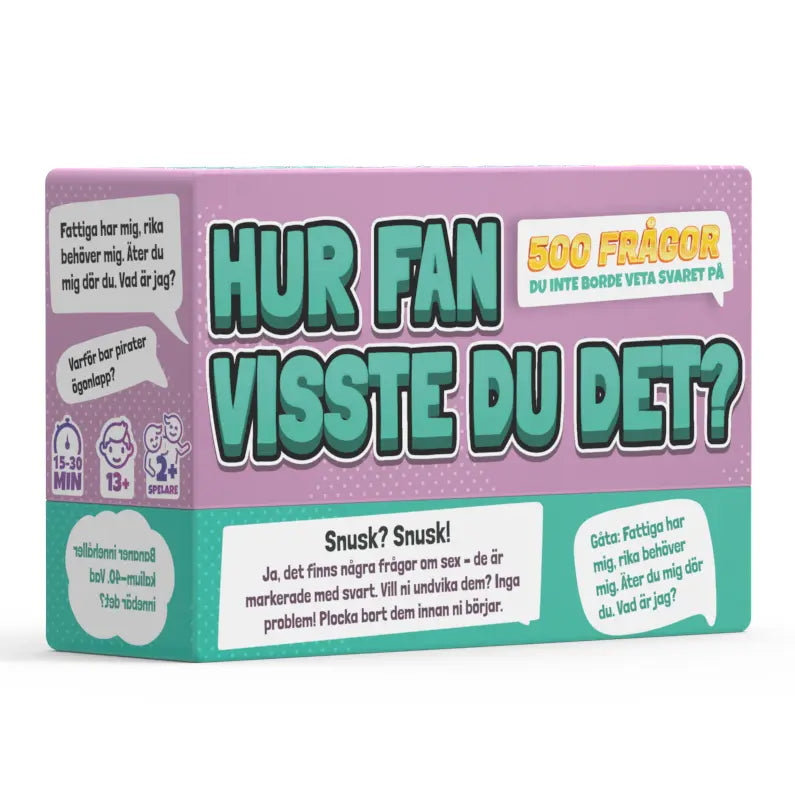Hur Fan Visste Du det? Frågespel