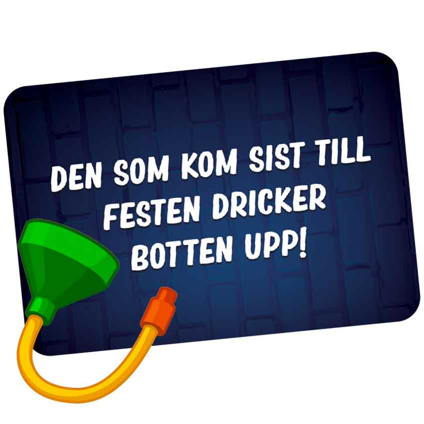 Kort från roliga förfest spelet fyllekort